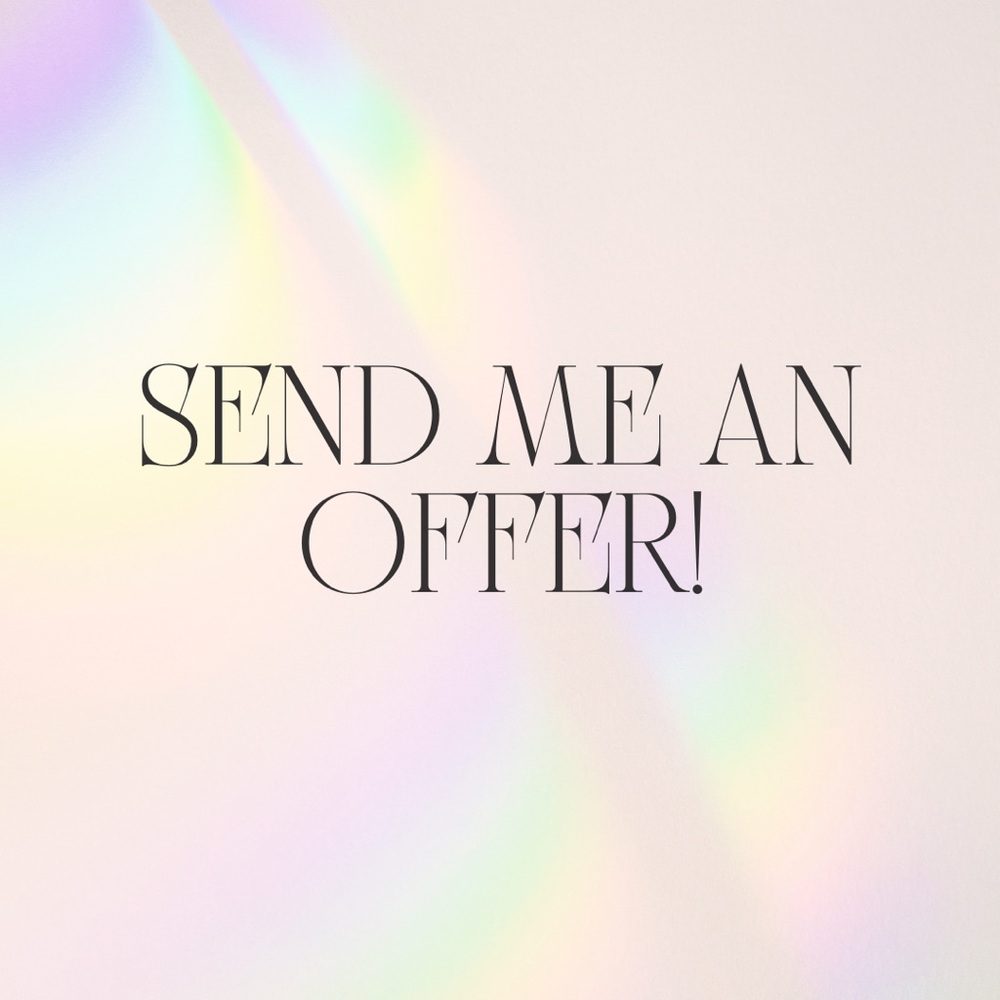 Hi! I’m so glad you’re here! I AM OPEN TO OFFERS - SEND THEM MY WAY 💖